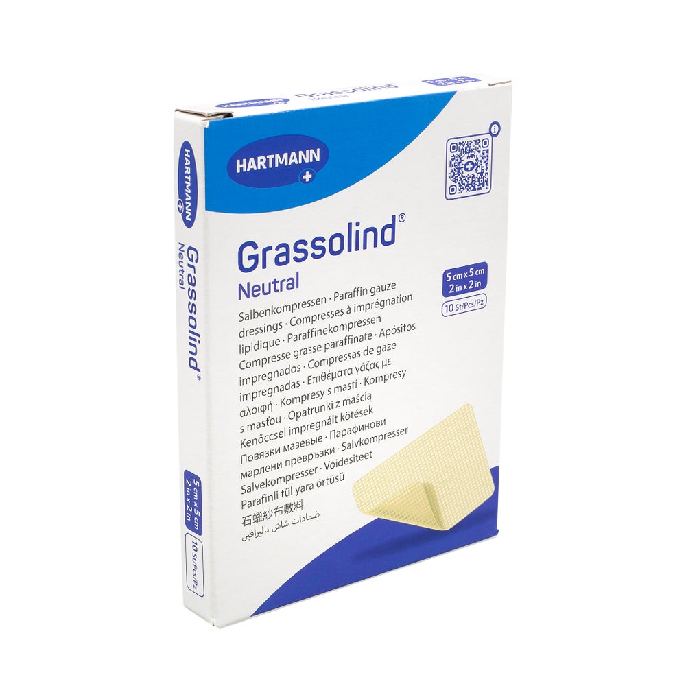 Grassolind Salbenkompressen 5x5 Cm Steril 10 St