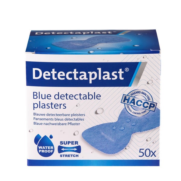 Detectaplast Fingerkuppen Blau Detekt. Elastic Wasserf. 50 St