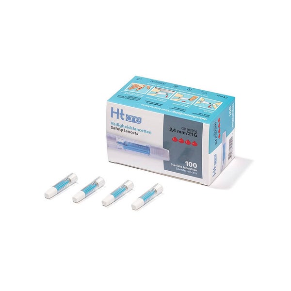 HT One Sicherheitslanzetten (2,4 mm) - 100 Stück 1 St