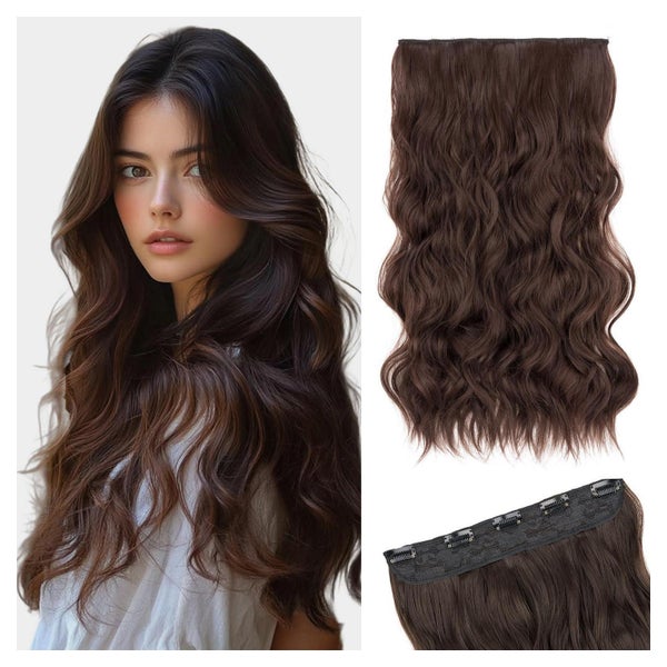 Extensions Clip in Haarverlängerung Gewellt 5 60 cm #10B Hel 1 St