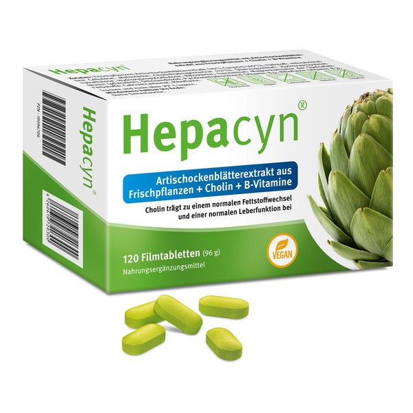 Hepacyn Artischocke Cholin Filmtabletten 120 St