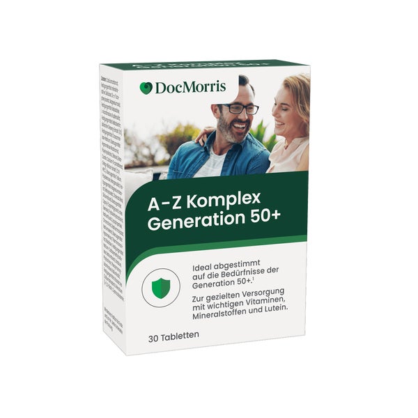 DocMorris A-Z Komplex Generation 50+ - Mit Lutein & Lycopin, 30 St
