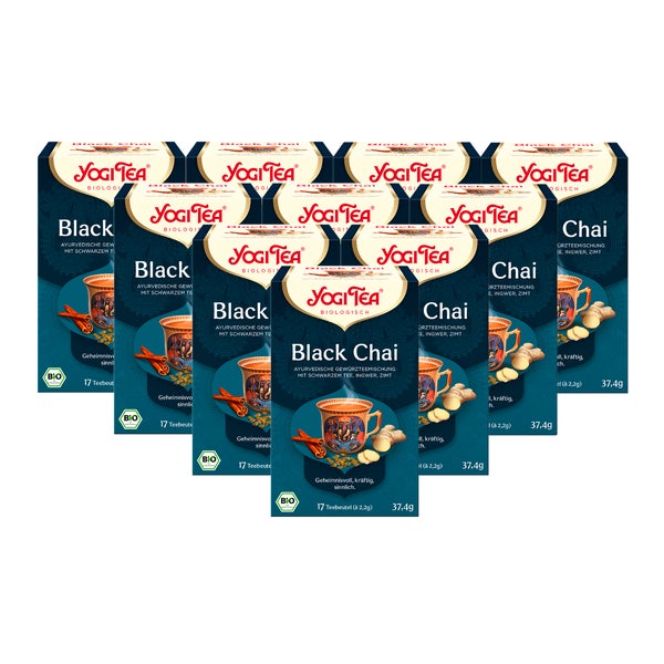 Yogi Tea - Black Chai Bio Gewürztee | 10 x 37,4g 10x17 St