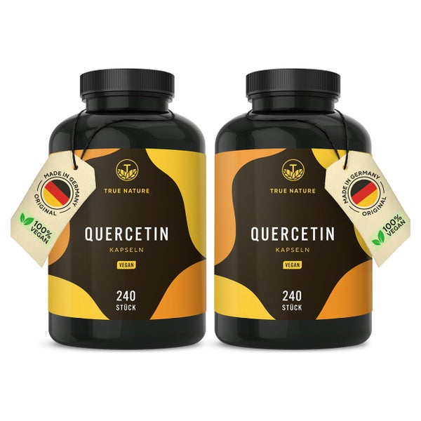 Quercetin - Premium Rohstoff, Made in DE - 16 Monate Vorrat 2x240 St