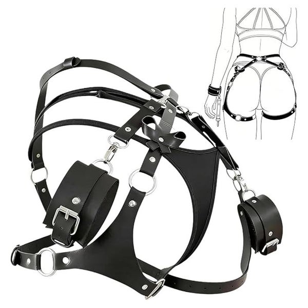 FOPS Harness Handschellen-Set Verstellbarer Bondage Gürtel 1 St