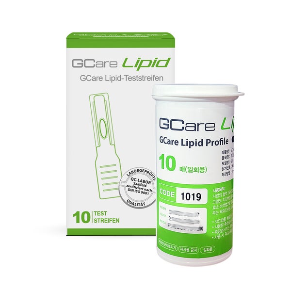 Gcare LIPID Gesamtcholesterin Teststeifen 10 Stück 10 St