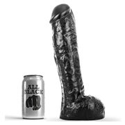 All Black - Großer realistischer schwarzer Dildo