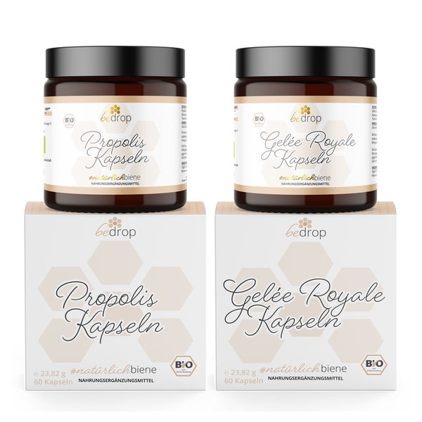 Propolis & Gelée Royale Kapseln im Set | 2x 60 Kapseln (100% Imker-Qualität) 47,64 g