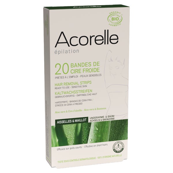 Acorelle Kaltwachsstreifen Achseln und Bikinizone 20 Stck. 20 St