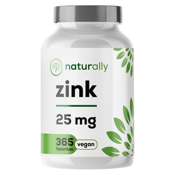 naturally Zink Bisglycinat Tabletten 25 mg 365 St
