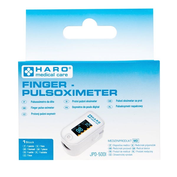 Haro Finger-Pulsoximeter zur Messung der SpO₂ & Herzfrequenz 1 St