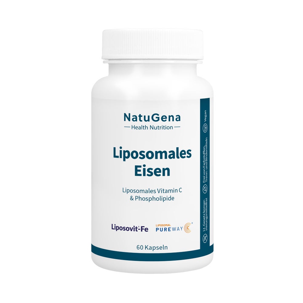 Liposomales Eisen+vitamin C Vegan Kapseln 60 St