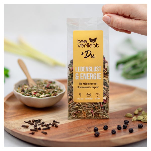 teeverliebt & Du - Lebenslust & Energie Bio loser Kräutertee | 70g 70 g