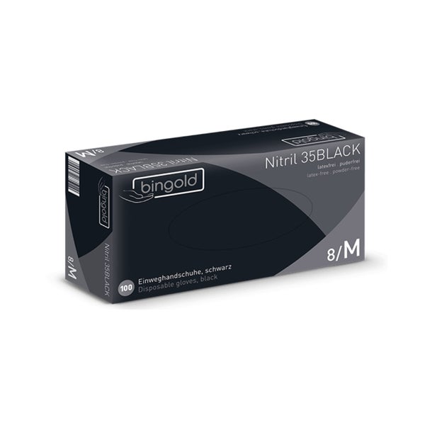 Bingold Nitril 35 Schwarz S 100 St