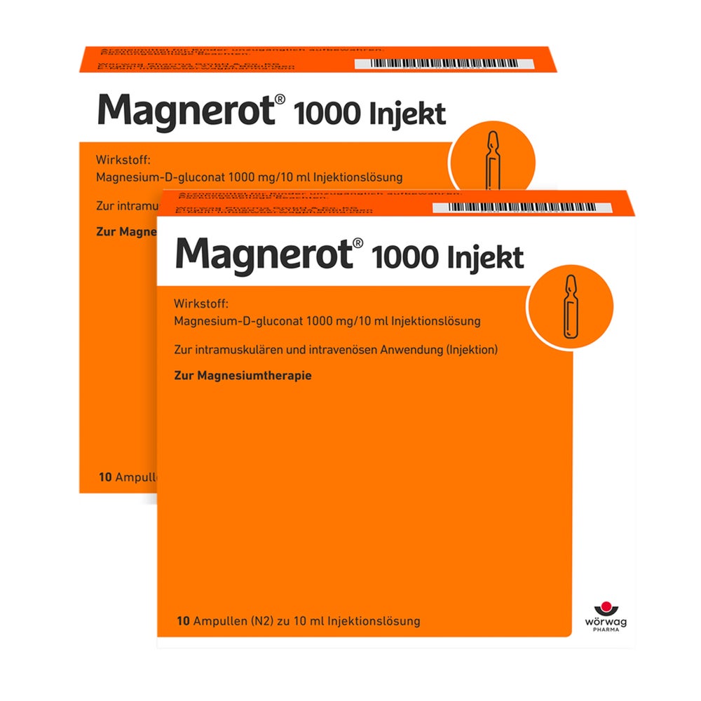 Magnerot 1000 Injekt - Doppelpack 2X10X10 ml