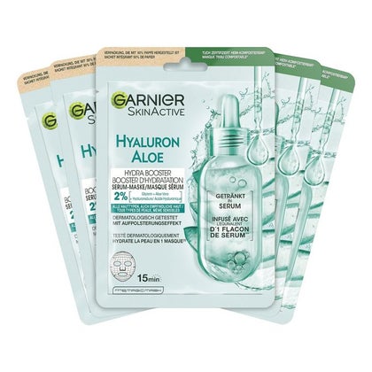 Garnier Tuchmaske Aloe Hydra Booster Serum 5 St online kaufen | DocMorris