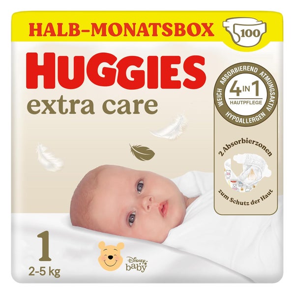 Huggies Baby-Windeln für Neugeborene Newborn Gr.1, 100 St. 100 St