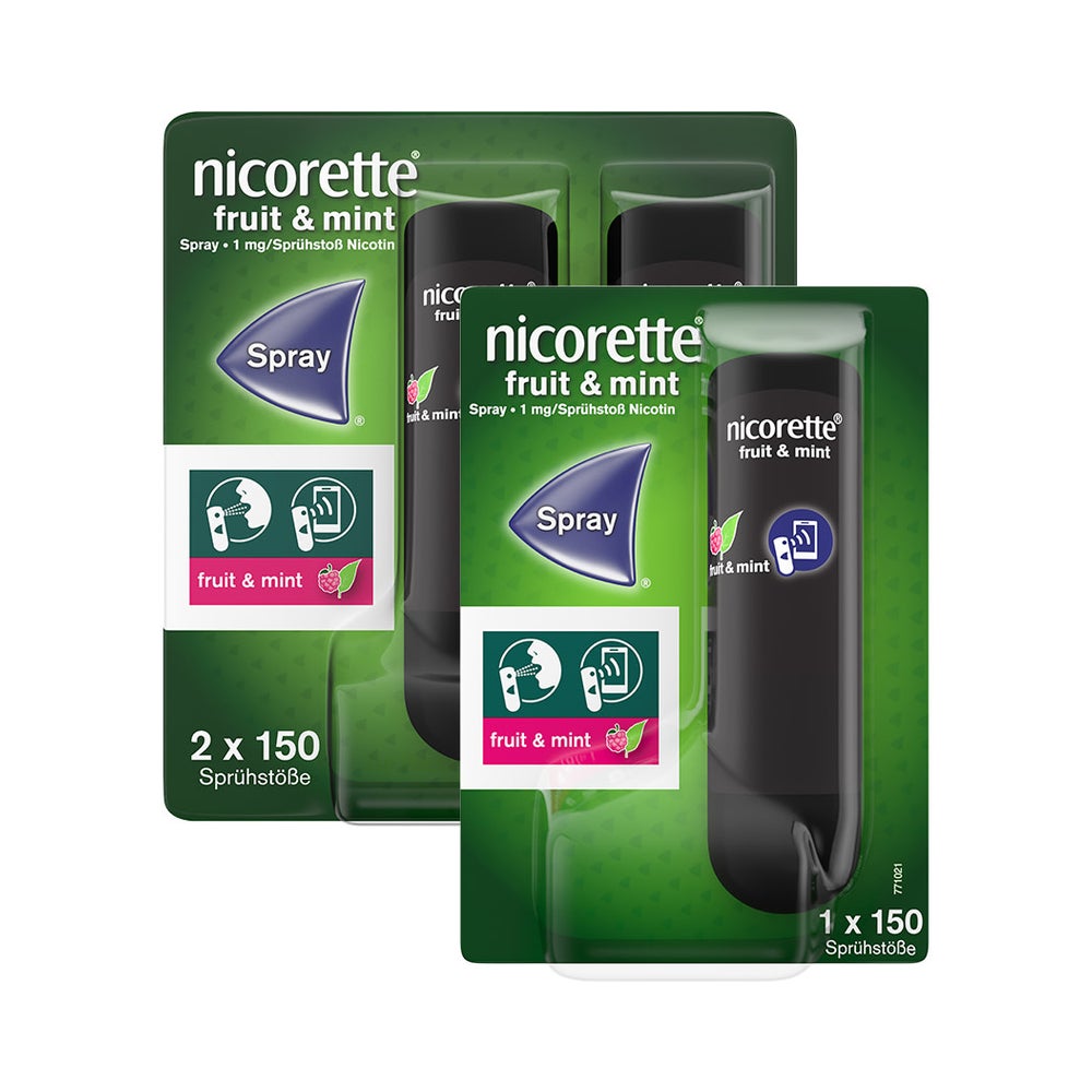 Nicorette Fruit & Mint Spray 3er Pack 1 Set