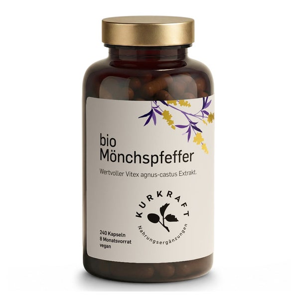 Kurkraft Bio Mönchspfeffer Kapseln vegan mit 10 mg Extrakt 240 St