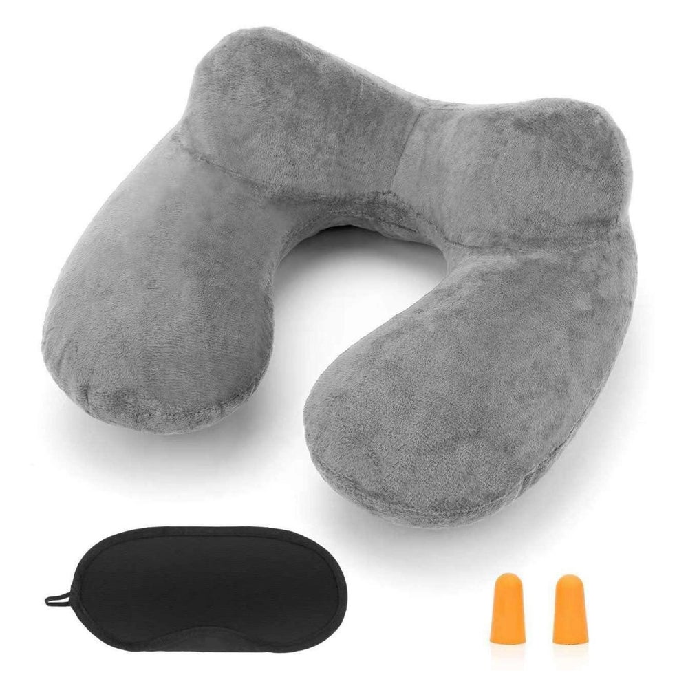 Aufblasbares Nackenkissen Reisekissen ergonomische 1 St