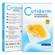 Cutiderm Hydrokolloid Wundauflagen steril 5cm x 5cm 10 St