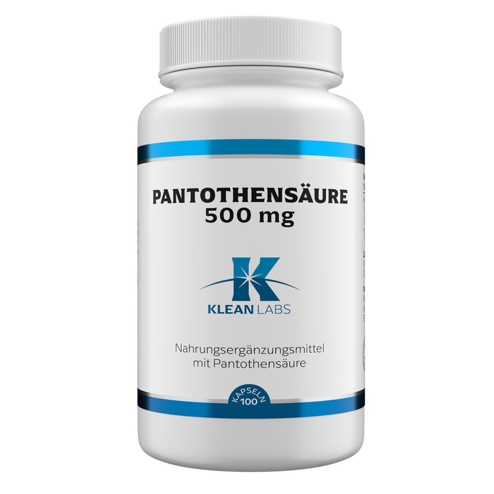 PantothensÄure B5 500 Mg Klean Labs Kapseln 100 St