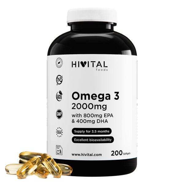 Omega 3 2000 mg | 200 Softgel-Kapseln 200 St