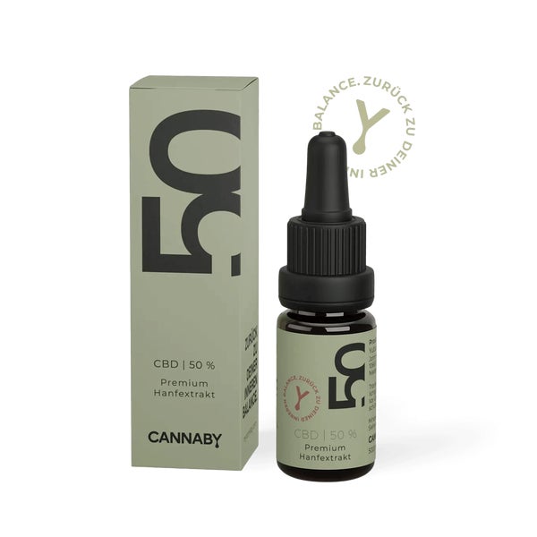 CANNABY Premuim CBD Öl 50% Breitspektrum 10 ml