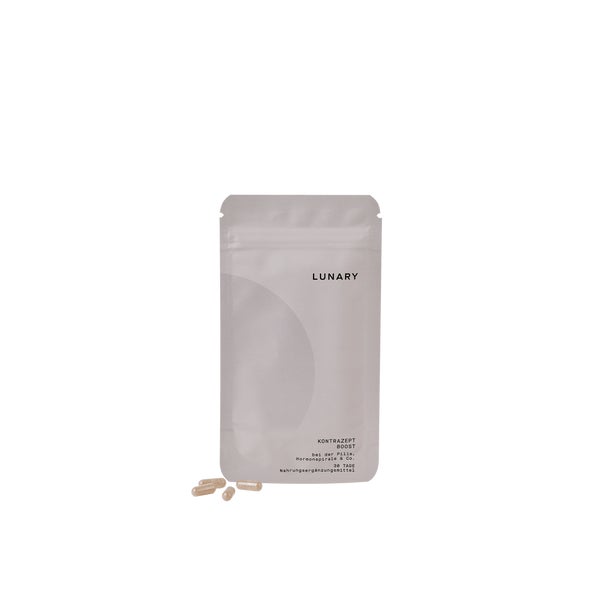 LUNARY Kontrazept Boost - bei hormoneller Verhütung, mit Vitamin B12, Vitamin E, Folsäure 30 St