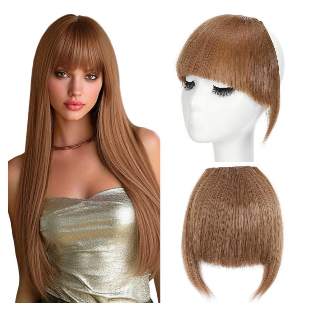 Pony Clip In Haarteil Haarclip Synthetisch Damen Kaffeebraun 1 St