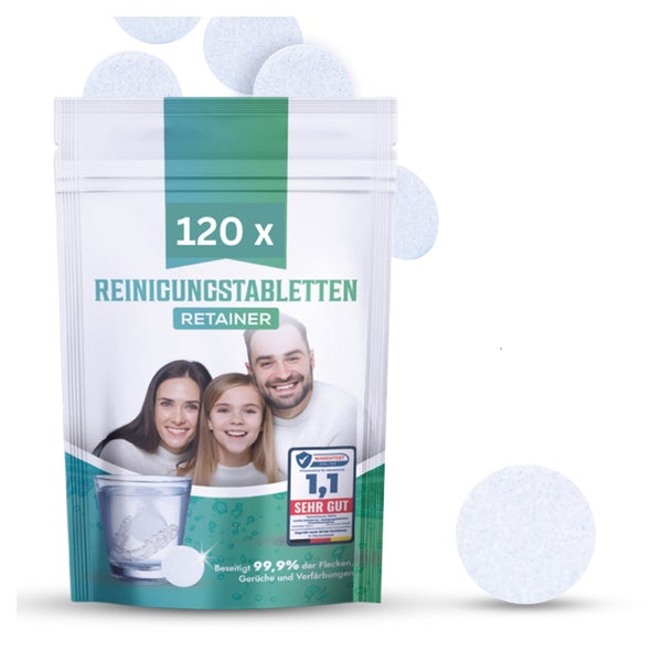 Perfekt-Schlafen24 – 120x Reinigungstabletten Zahnspangen 120 St