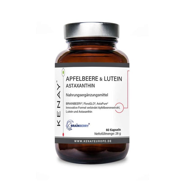 Apfelbeere & Lutein Astaxantin| 60 Kapseln | KENAY® 60 St