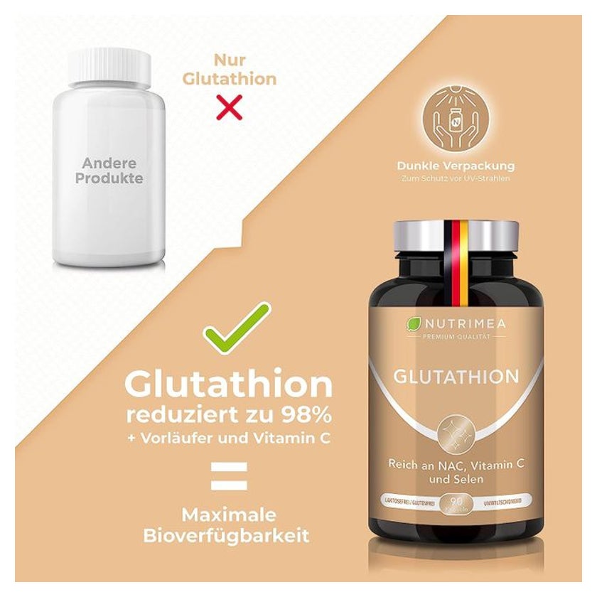 l glutathione wirkung Nutrimea L-GLUTATHION 90 St online kaufen
