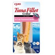 INABA Tuna fillet in crab flavoured broth 15g Thunfischfilet in Krabbenbrühe für Katzen 0,02 kg
