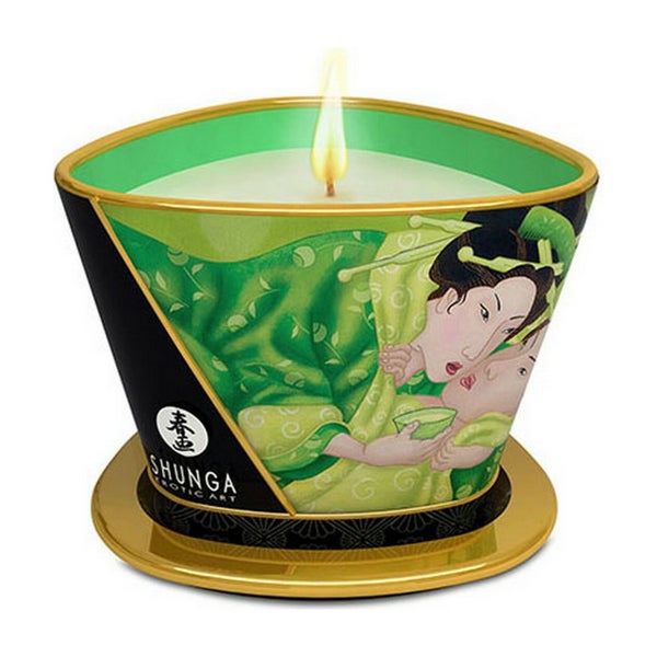 Shunga Massagekerze Grüner Tee