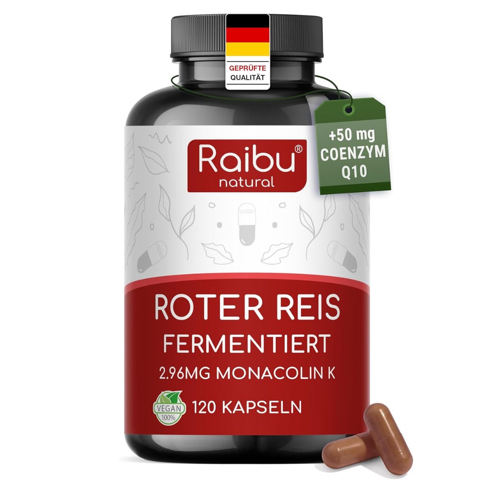 Roter Reis mit Monacolin K & Coenzym Q10 - RAIBU 120 St
