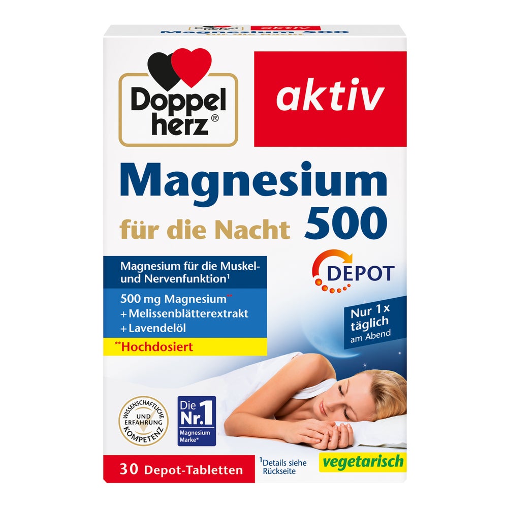 Doppelherz Magnesium 500 Nacht DEPOT 30 St