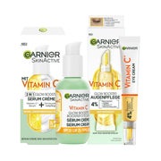Garnier Vitamin C Glow Booster Set Augenpflege und Serum Crème 1 St