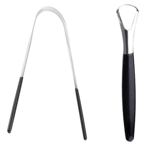 Zungenreiniger Set Edelstahl Tongue Scraper Sicher Mundhygie 1 St