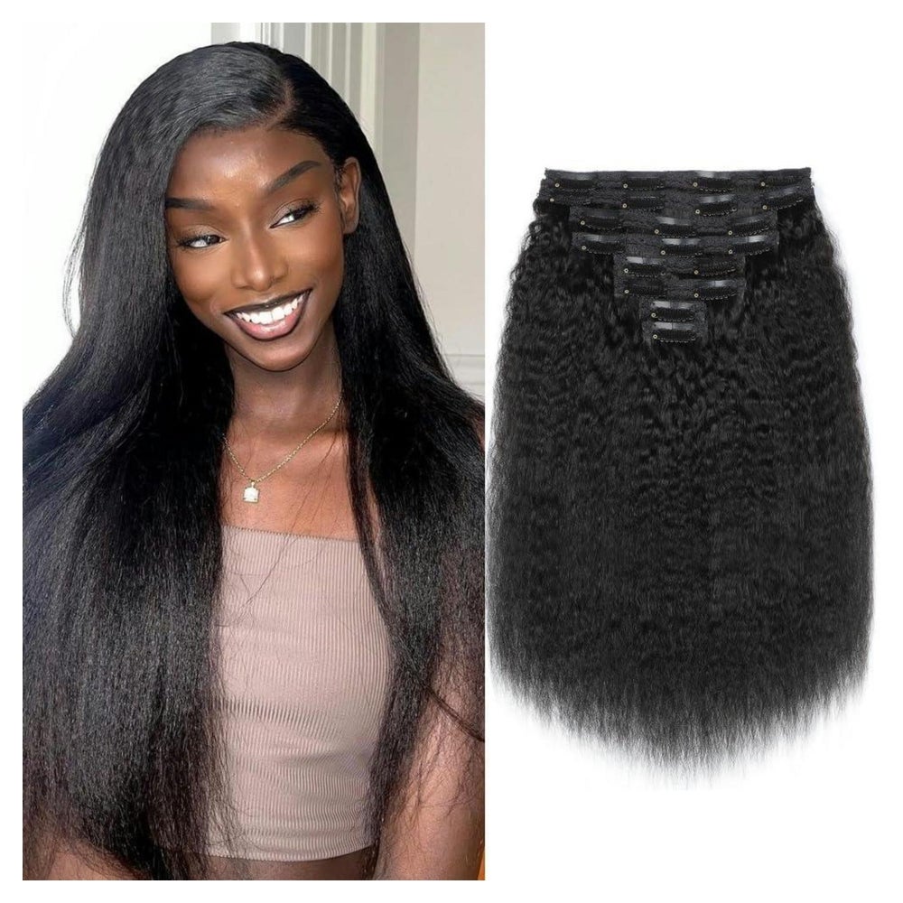 Clip In Haarverlängerung Echthaar KS-Natural Black 22zoll-56 1 St