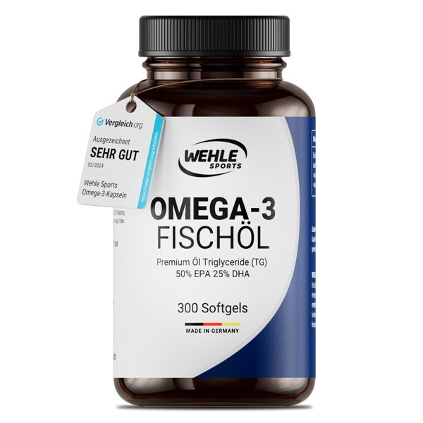 Omega 3 hochdosiert - 300 Kapseln - Wehle 300 St