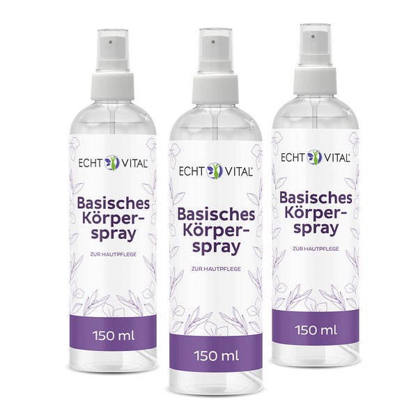Echt Vital Basisches Körperspray - 3 Sprayflaschen 3x150 ml