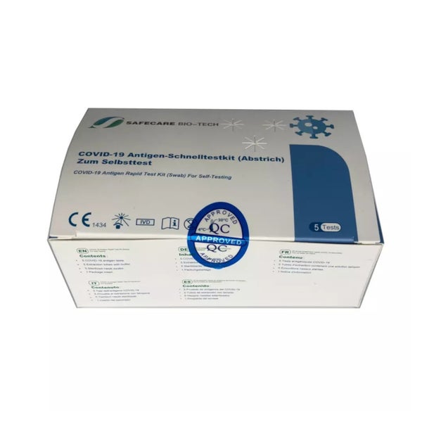 10 x Safecare - Covid19 Antigen Selbsttest - 2 x 5 Stk. 10 St