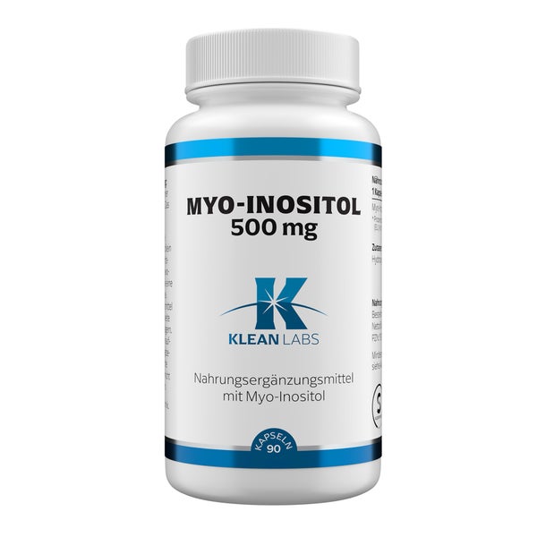 Myo-inositol 500 Mg Klean Labs Kapseln 90 St