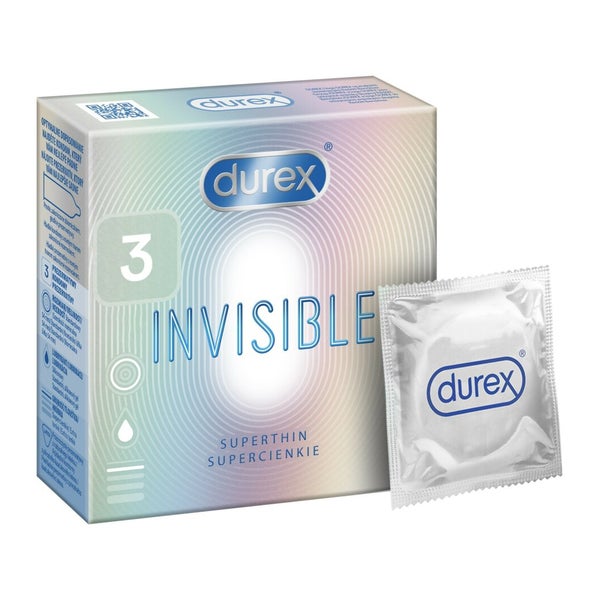 DUREX Invisible Extra Thin superdünne Kondome 3 Stk. 0,03 kg