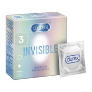 DUREX Invisible Extra Thin superdünne Kondome 3 Stk. 0,03 kg