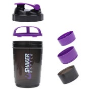 Protein Shaker 500ml Kugel Drahtgitter Lagerung Lila 1 St