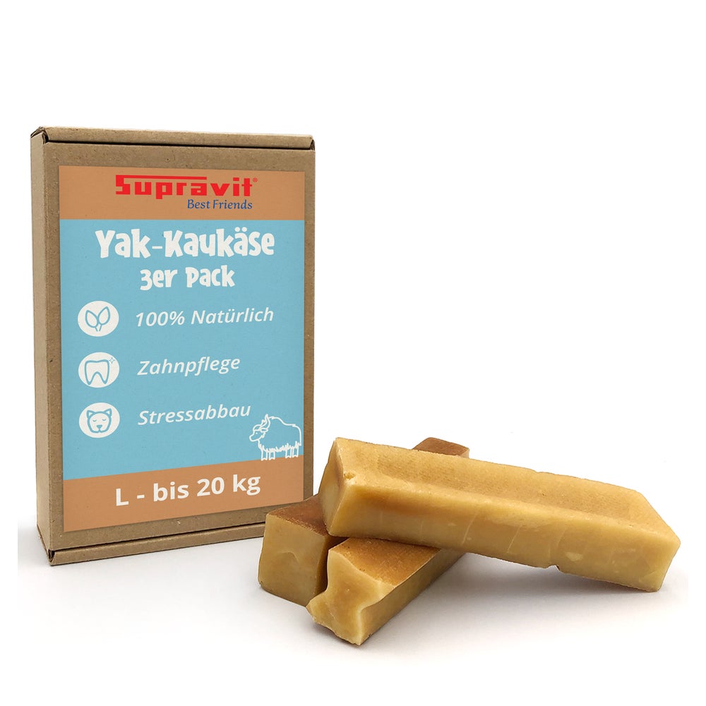 Supravit Yak Kaukäse - Größe L Hundekausnack 3 St