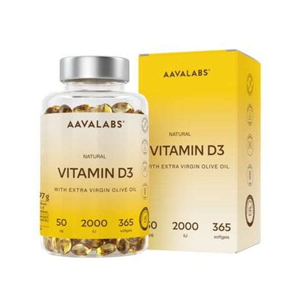 Aavalabs Vitamin D3 2000 IE = 50 µg Cholecalciferol 365 St