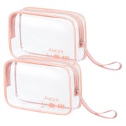 Aucuu Transparente Kulturtasche 2 Stück wasserdichte PVC-Rei 1 St